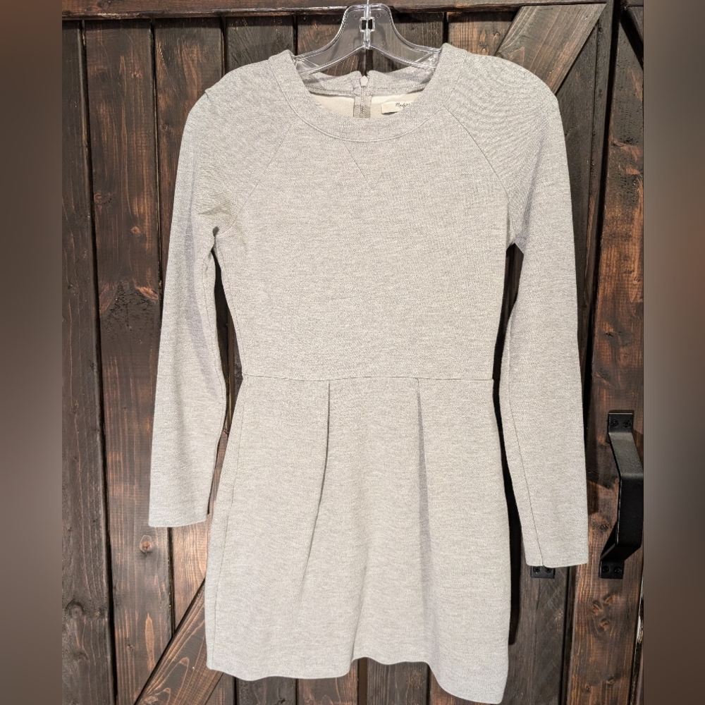 Madewell Heather Gray Knit Dress, XS
